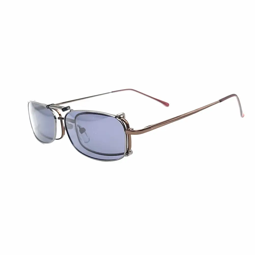 51mm Rectangular Polarized Clip-On Sunglasses