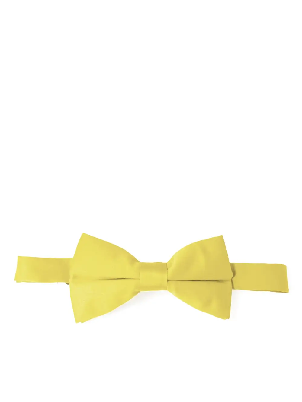 Understated Solid Polyester Pre-Tied Bow Tie