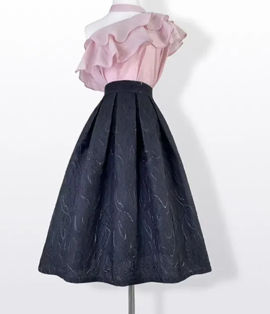 Subtle Modern High Waist Skirt