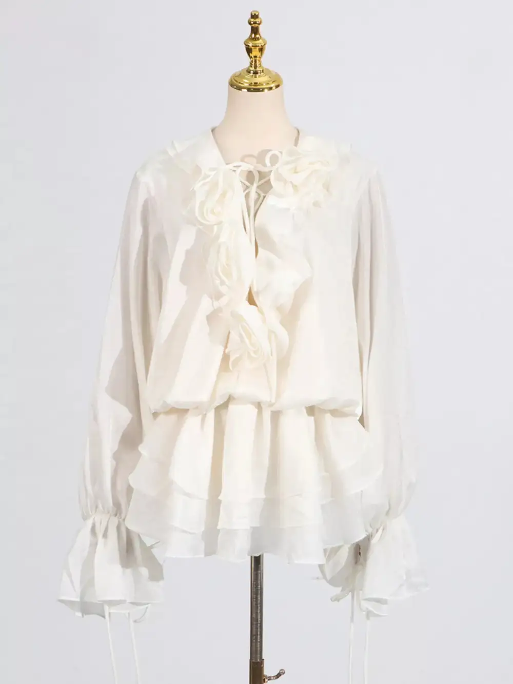 Wearable Cut Ruffle Mini Dress