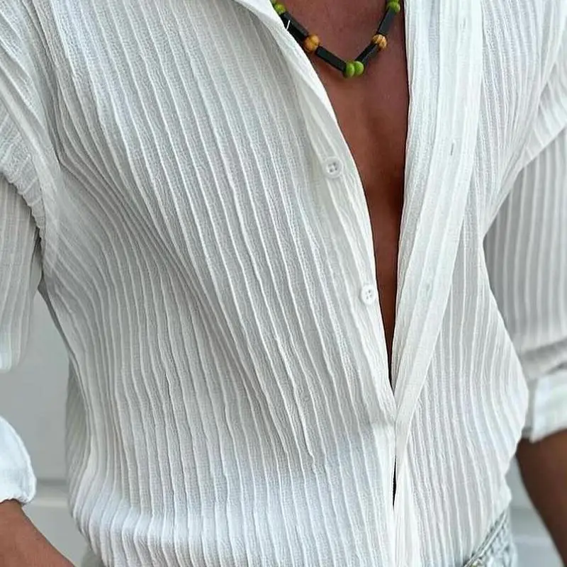 Striped Utility Pocket Shirt