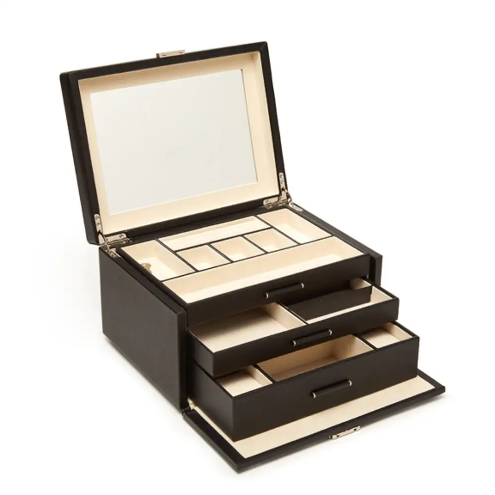 Drawer Three Tray Jewelry Box