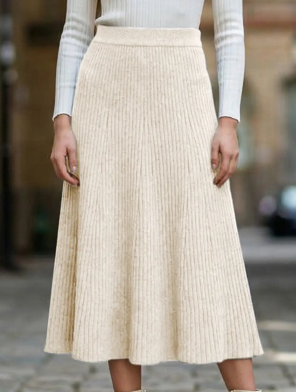 Knit Midi Skirt