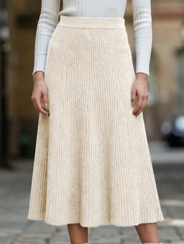 Knit Midi Skirt