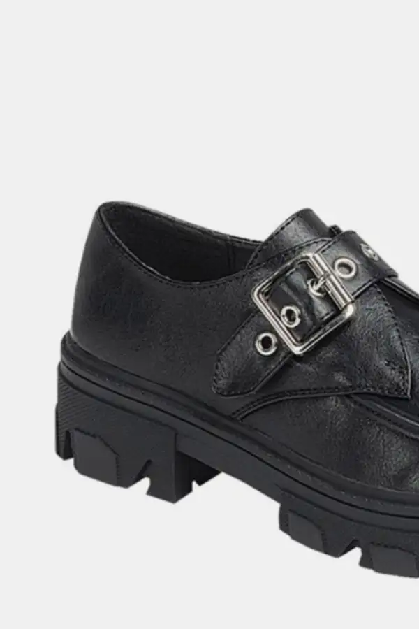 Platform Buckle Loafers