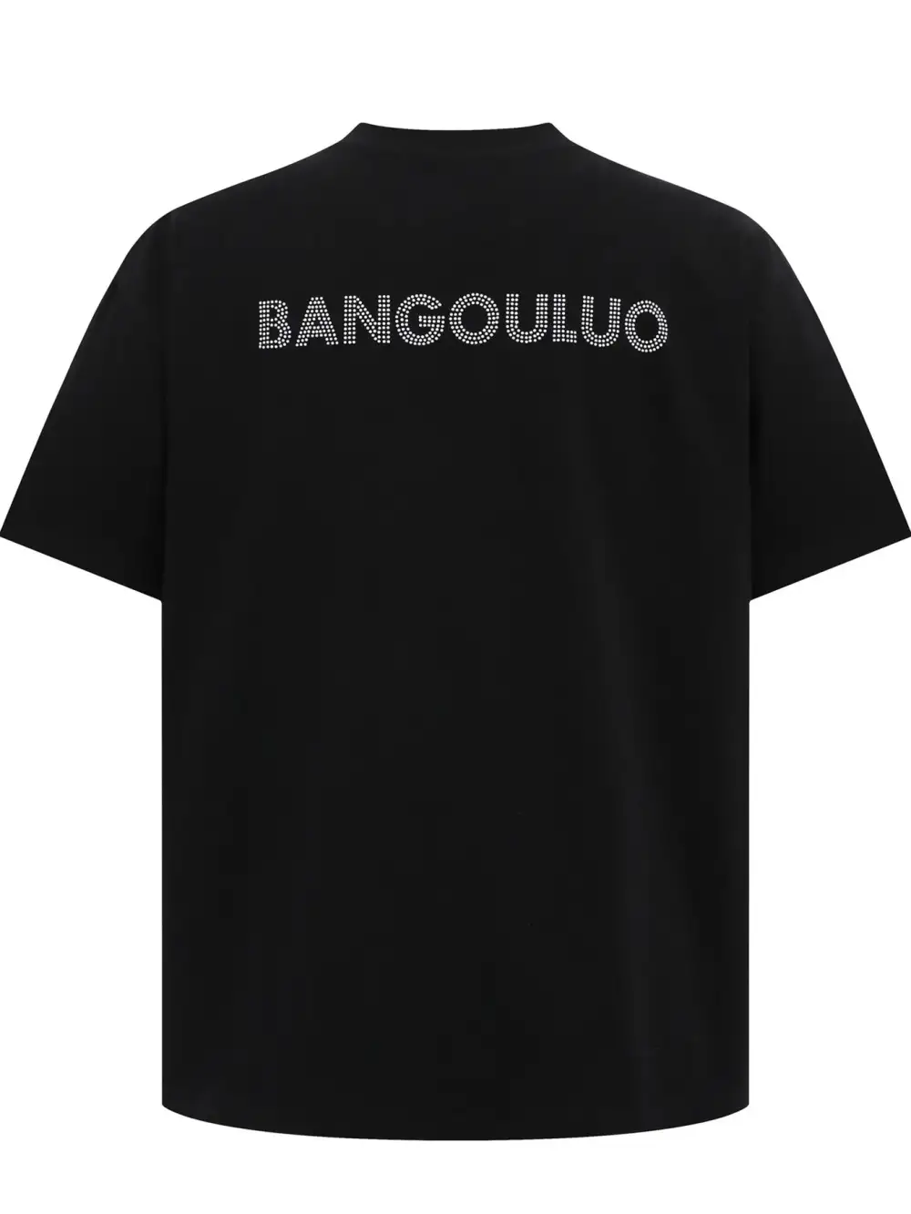 Open Collar Crew Neck Short Sleeve Tee
