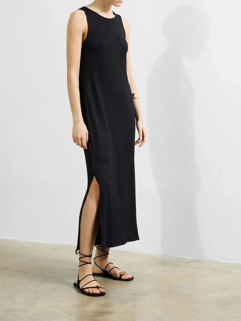 Casual Solid Color All-Match Sleeveless Dress