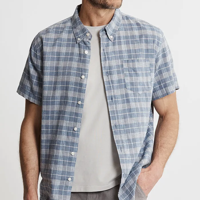 Cotton Linen Blend Short Sleeve Shirt