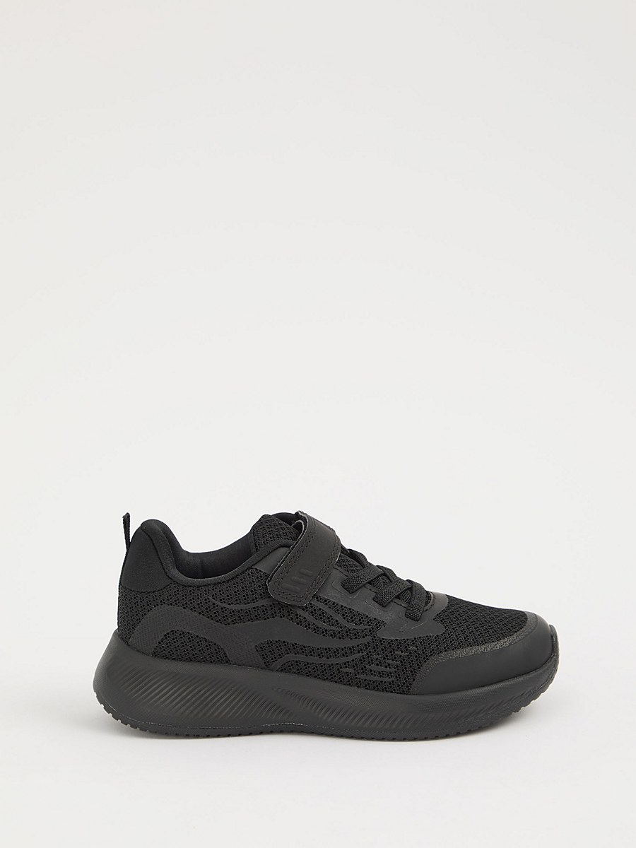Black Mesh Single Strap Trainers detail 1