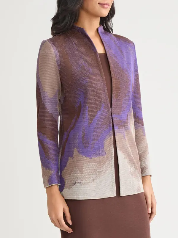 Medium To Long Jacquard Knitwear