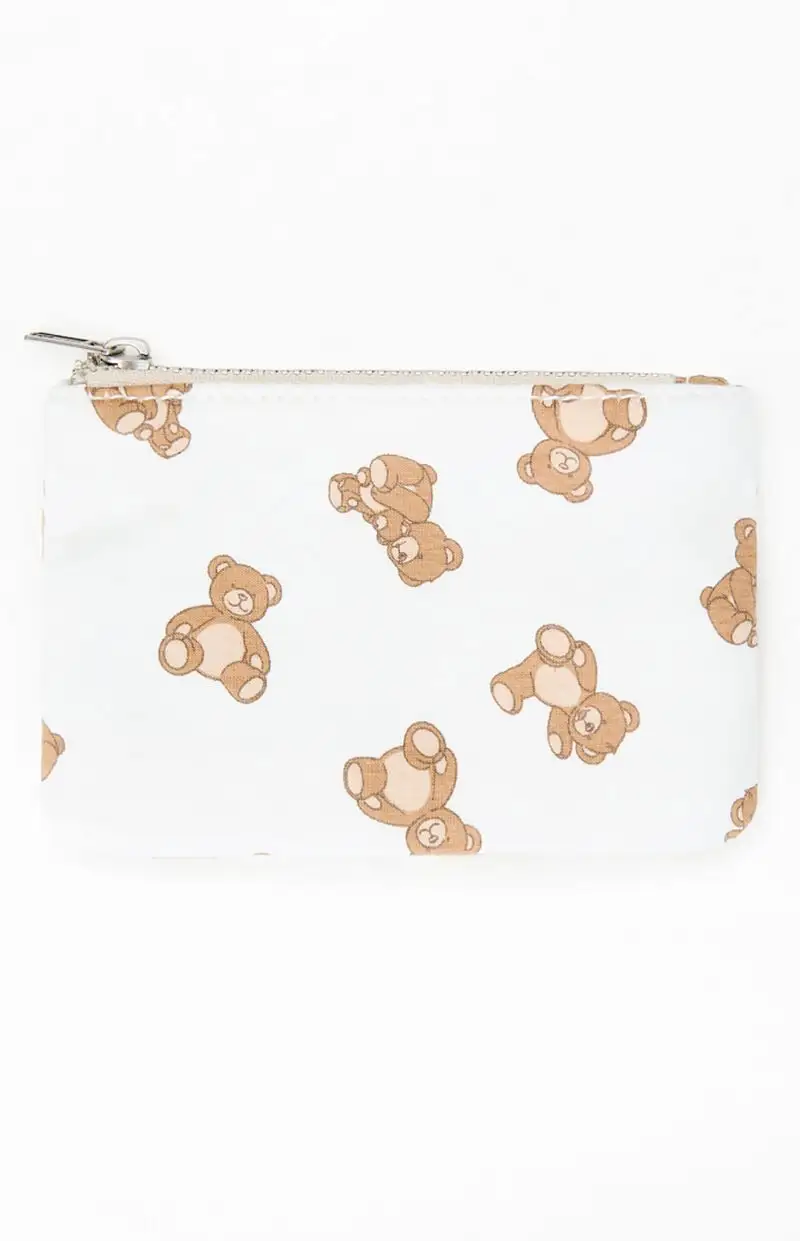 John Galt White Teddy Bear Coin Purse