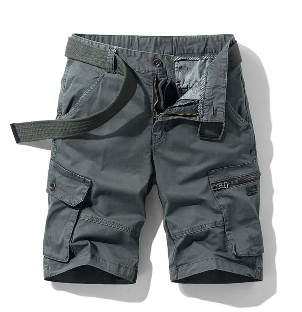 Men's Regular Fit Lightweight Woven Cargo Shorts for Daily Wear