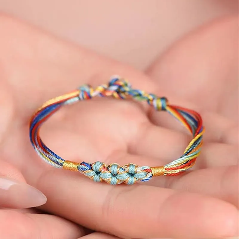 Rope Peach Blossom Knot Zongzi Braided Bracelet