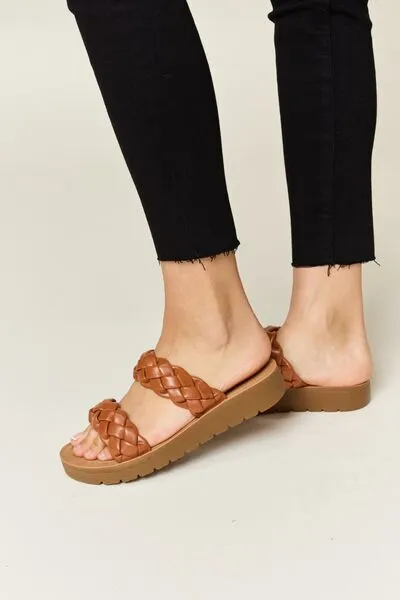 Platform Woven Heeled Sandals