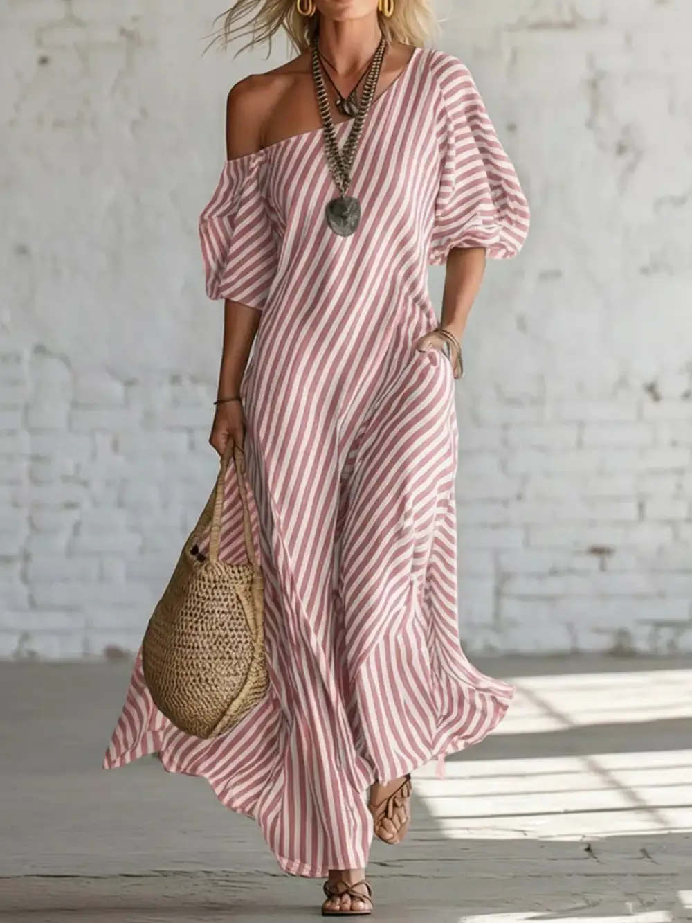 Striped Maxi Dress