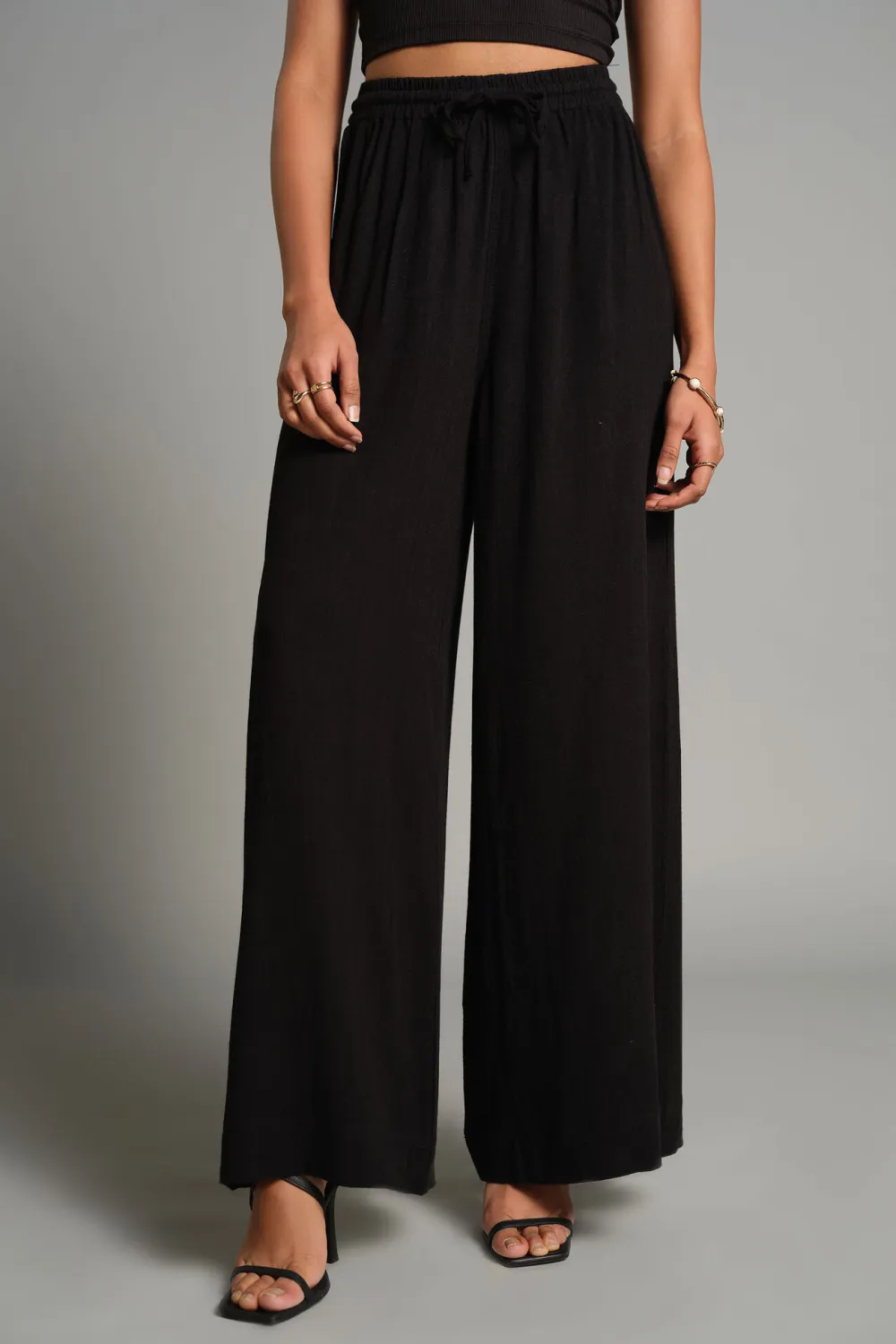 Casual Style Wide-Leg Pants