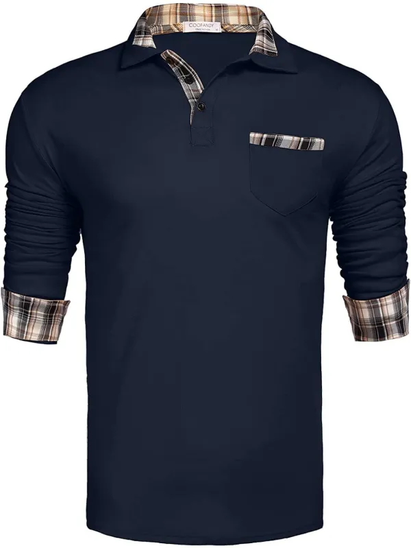 Soft Knit Clean Collar Polo Shirt
