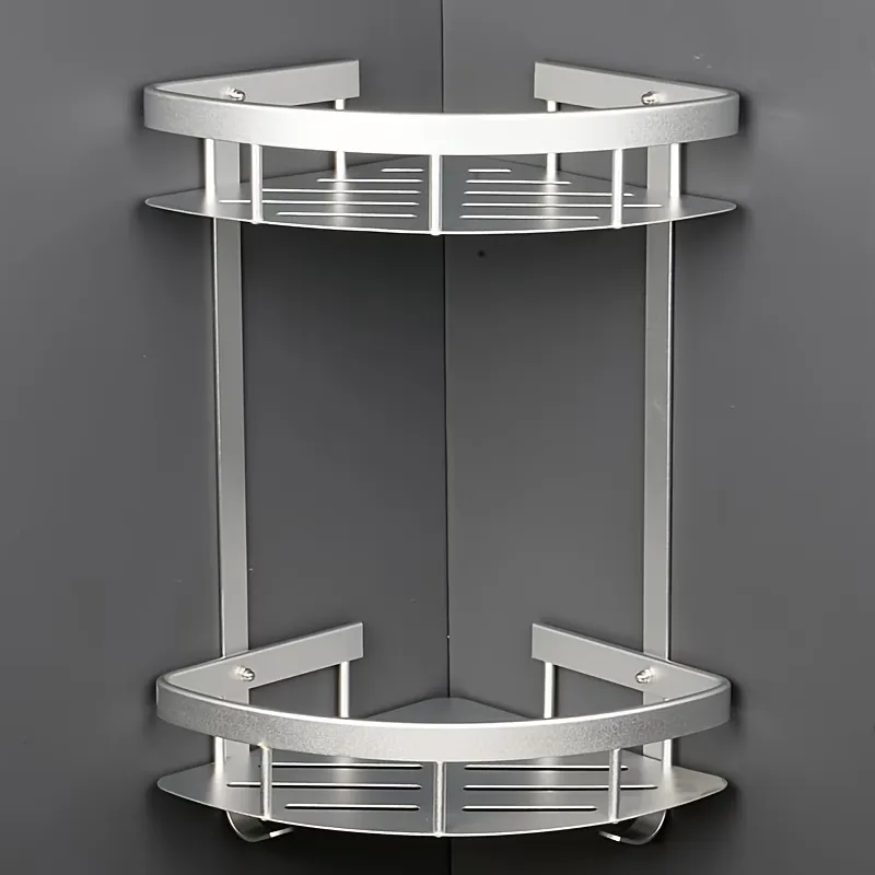 Draining Corner Shower Shelf