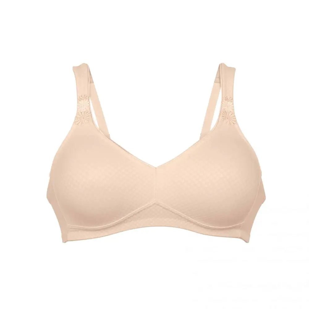 Women's Wireless Molded Seamless Jacquard Fuller Bust Bra