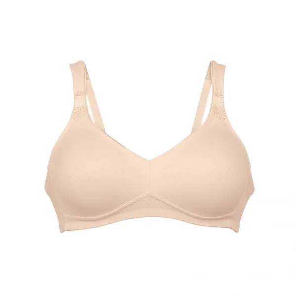Women's Wireless Molded Seamless Jacquard Fuller Bust Bra