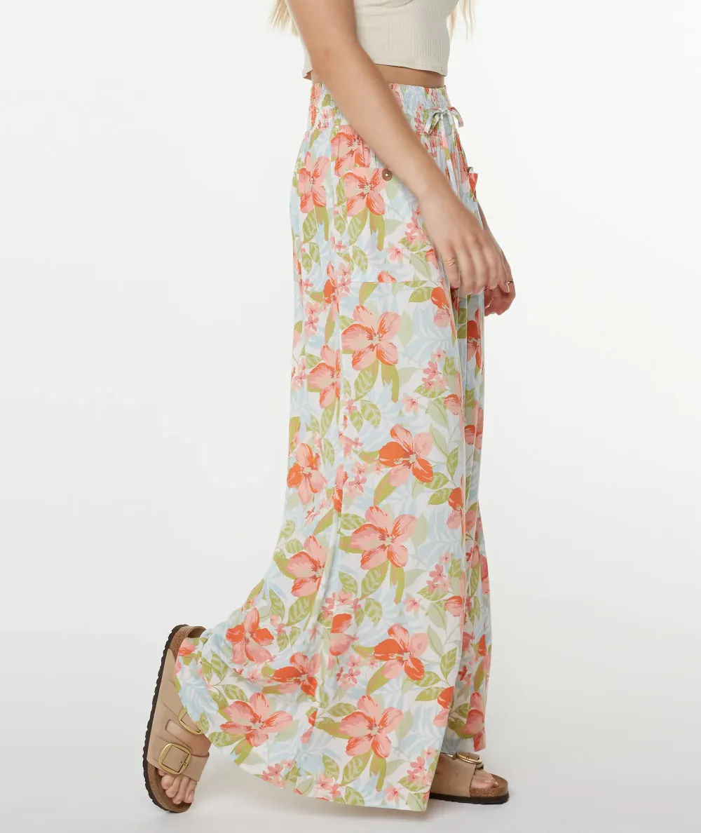 Retro Floral Women's Wide-Leg Pants