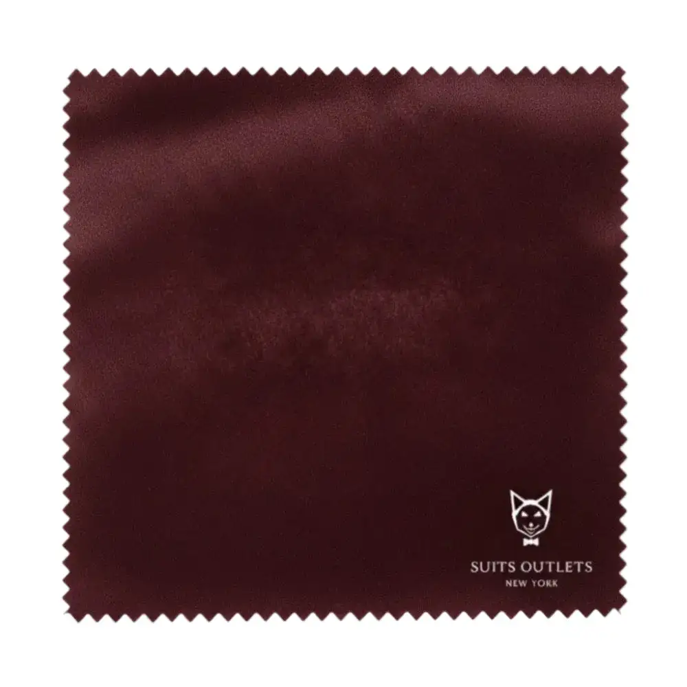 Wine Slim Fit Velvet Leather Solid Single Breasted Coat