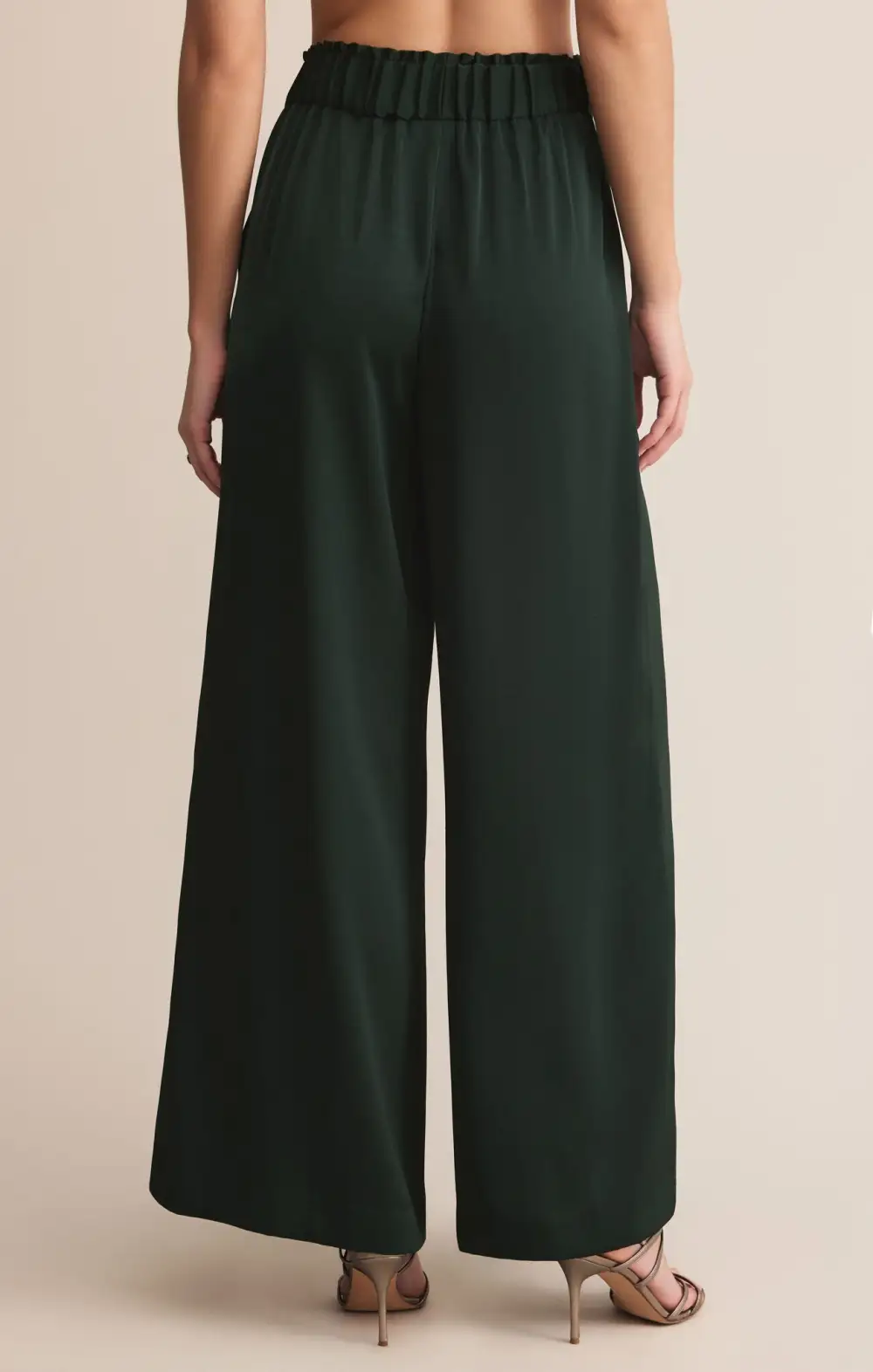 Satin Finish Tailored Fit Pants