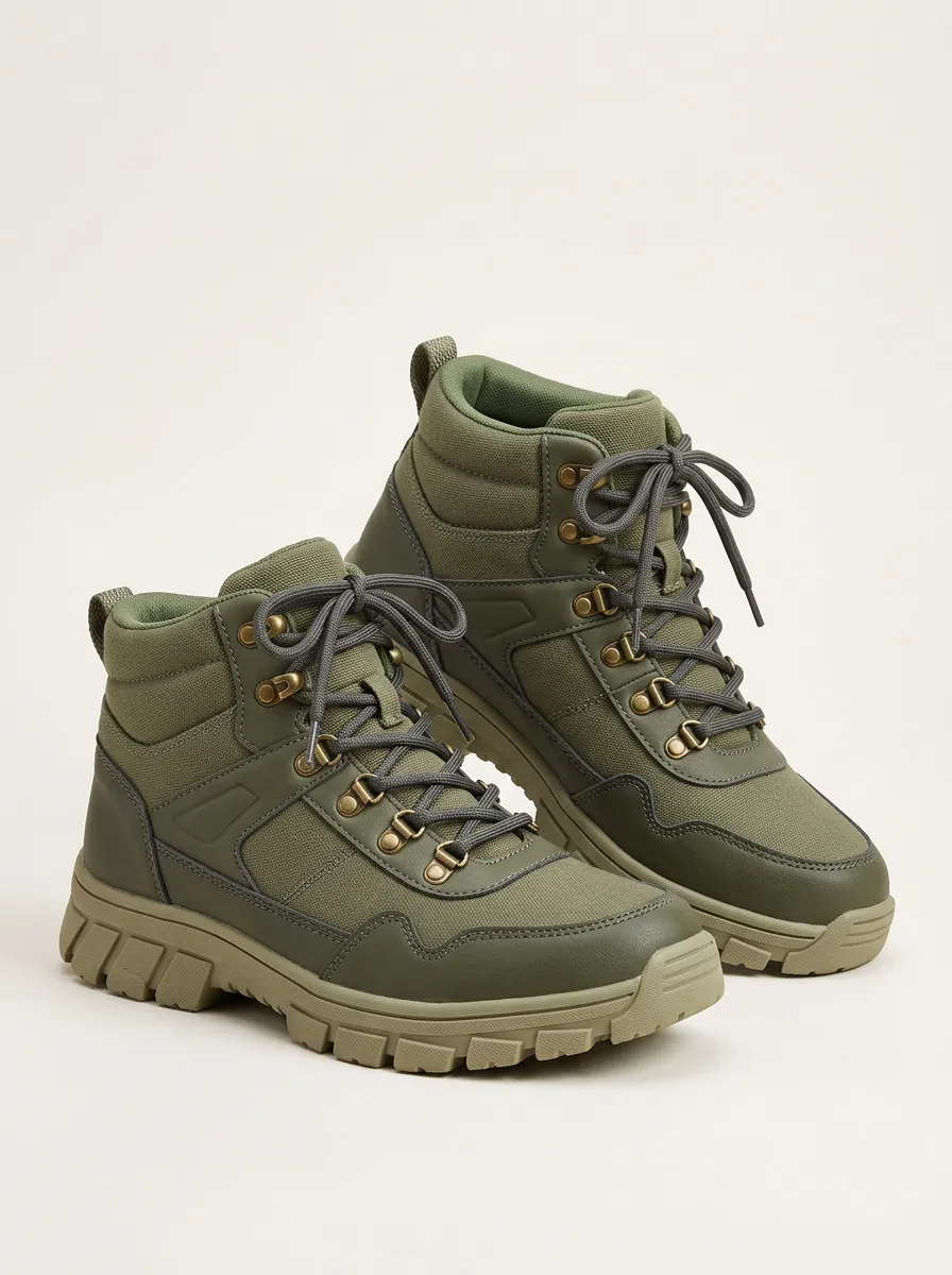 Hiker Canvas Hiking Boots
