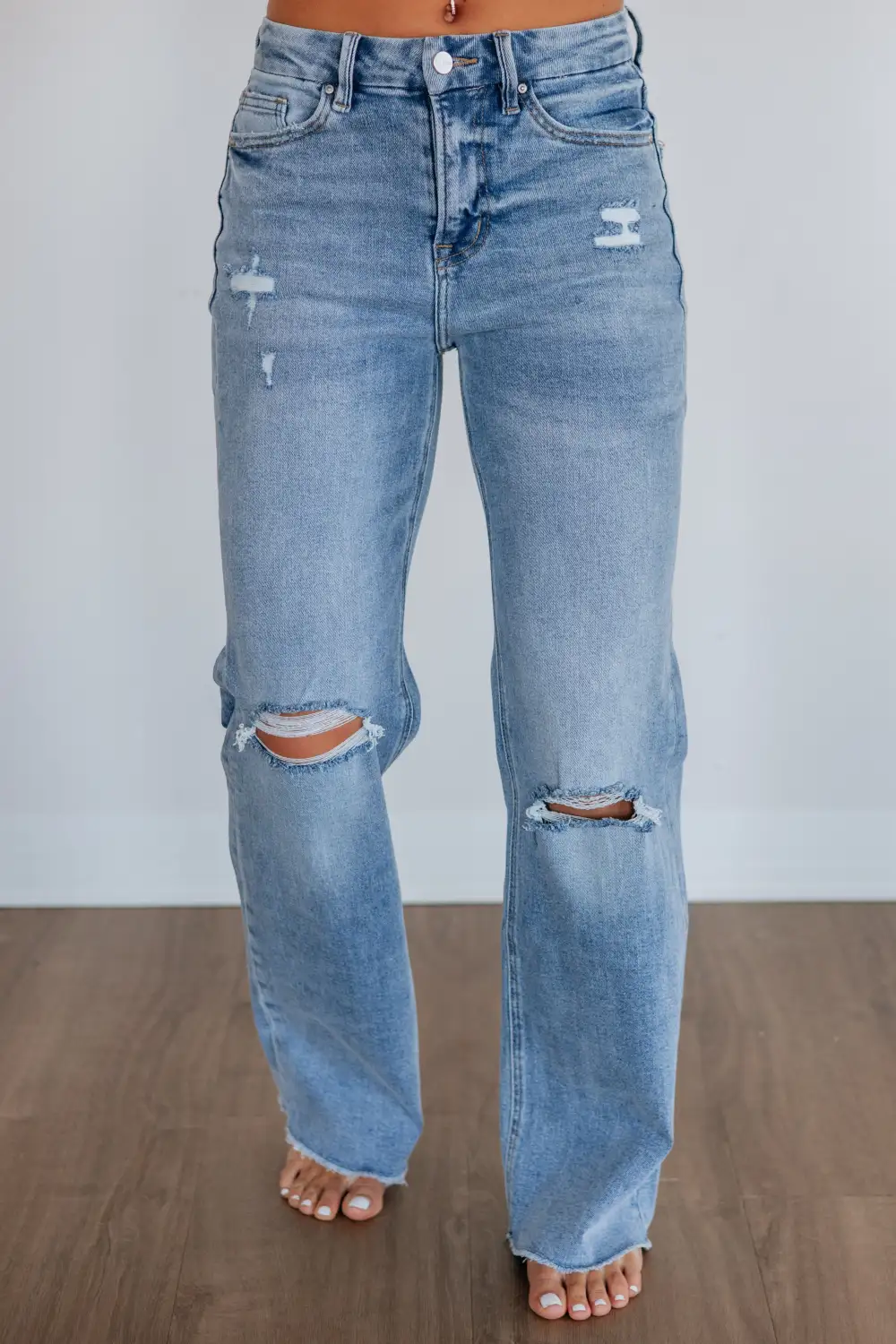 Women's Ultra High Rise Wide Leg Long Length Jeans