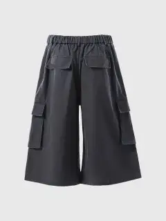 Street-Style Wide-Leg Shorts