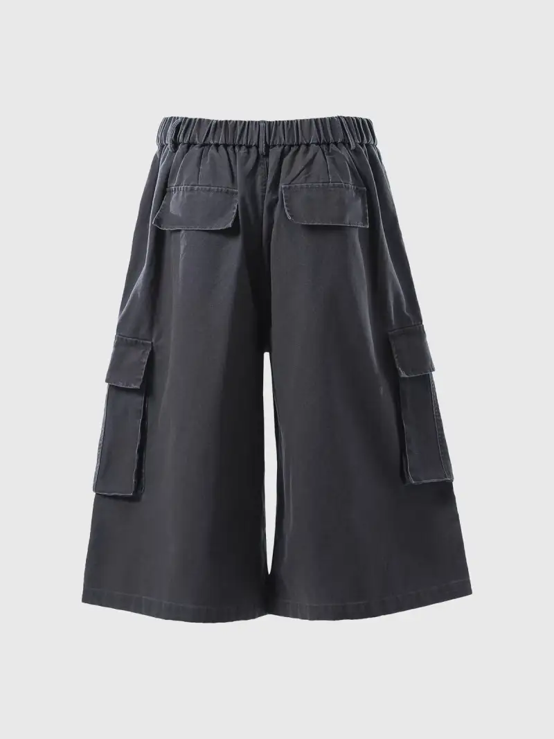Street-Style Wide-Leg Shorts