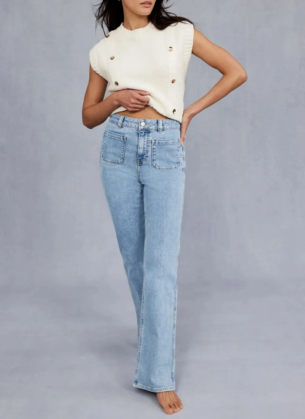 Casual Style Wash Straight Jeans