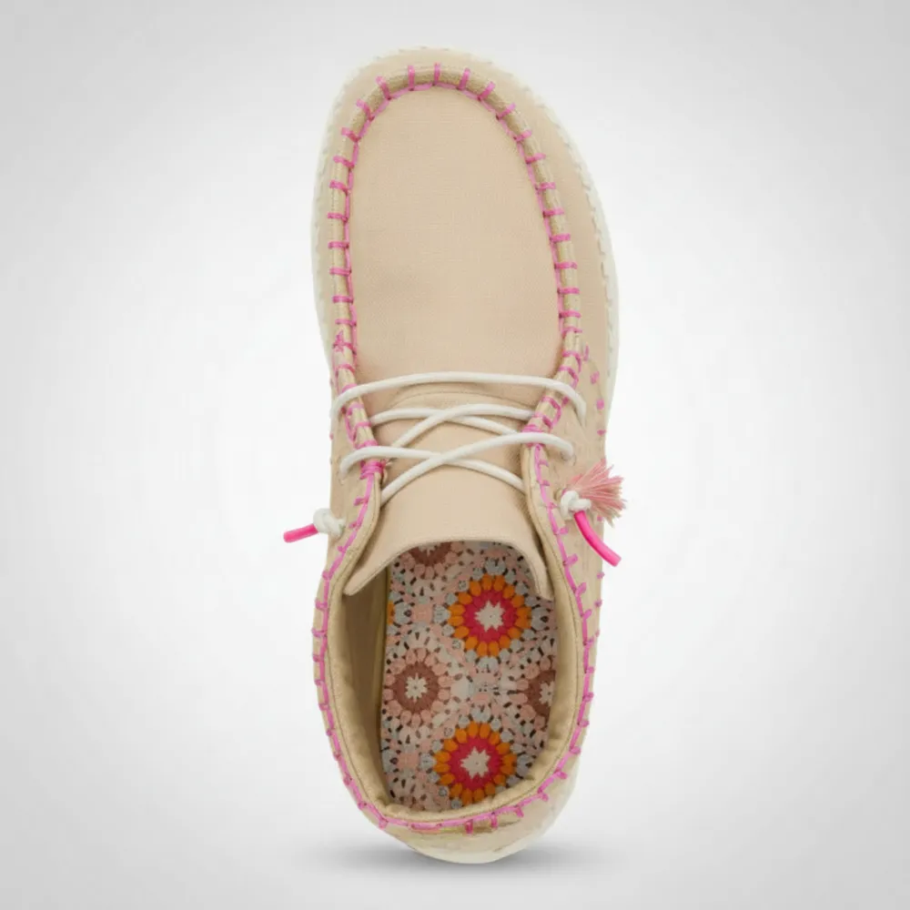 Mid Perf Canvas Casual Chukka Shoes For Women