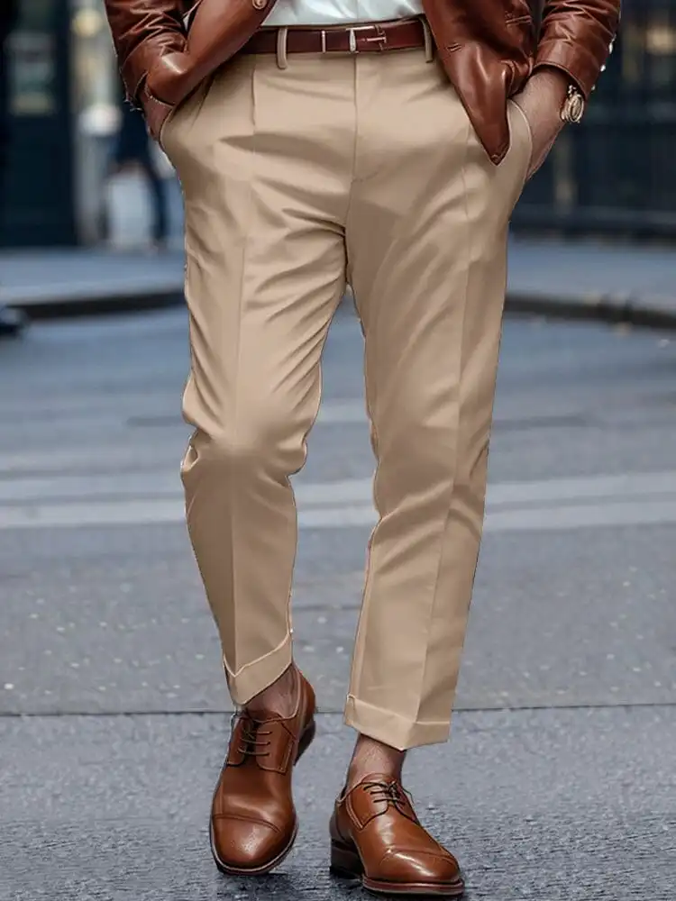 Relaxed Cargo Pocket Dress Pants