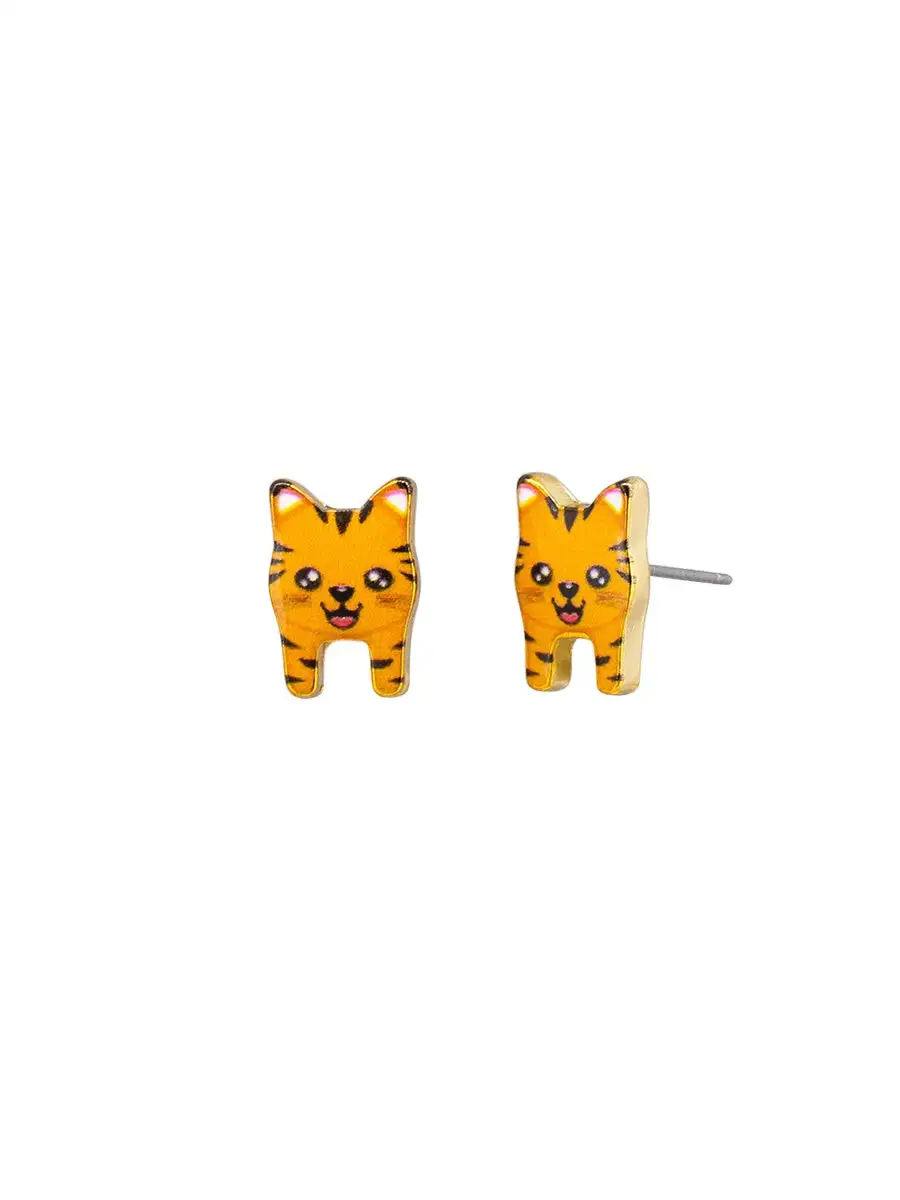 Chester Cat Stud Earrings