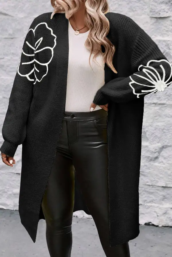 Everyday Layer Open Front Drop Shoulder Longline Cardigan