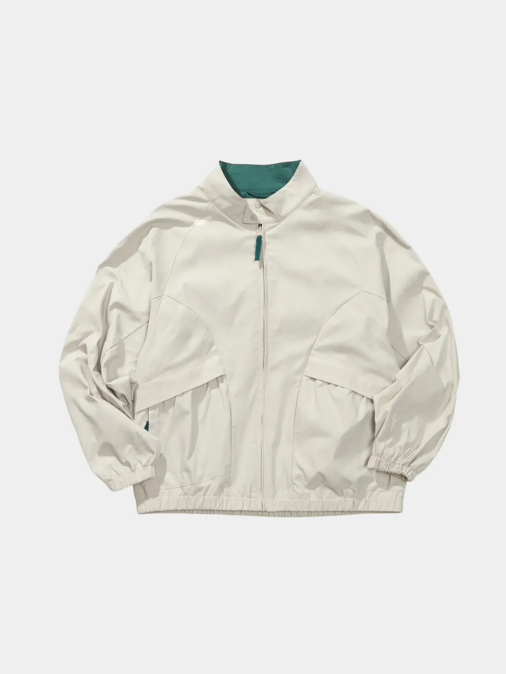 Wind Resistant Stand Collar Color Block Outdoor Utility Jacket