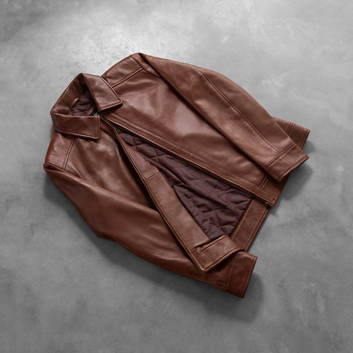 Men's Structured Leather Jacket