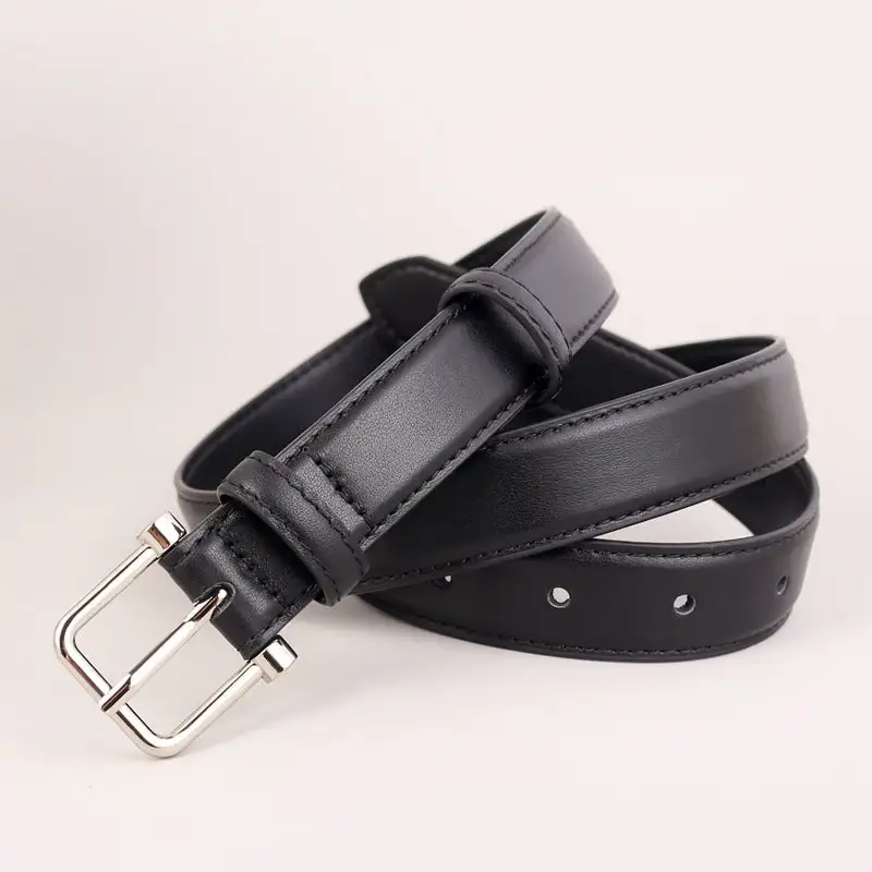 Simple Buckle Leather Belt