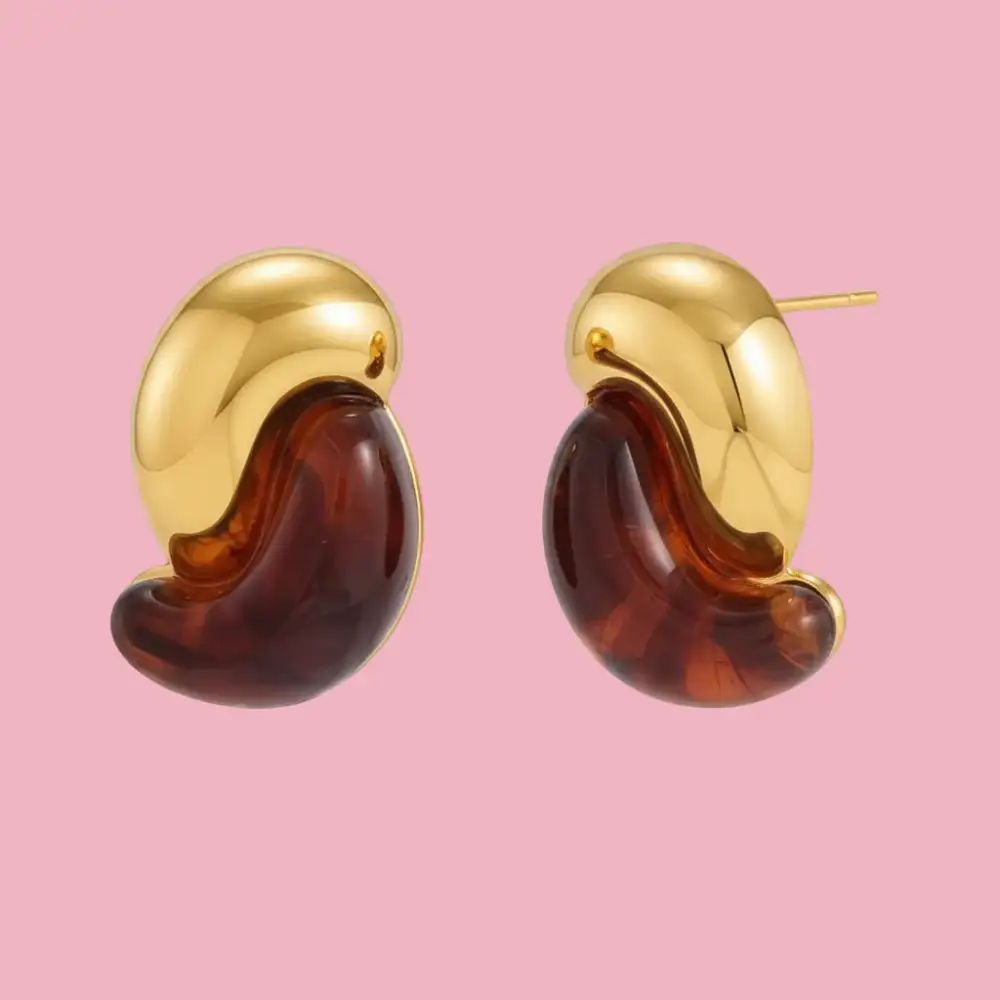 Bean Double Earrings