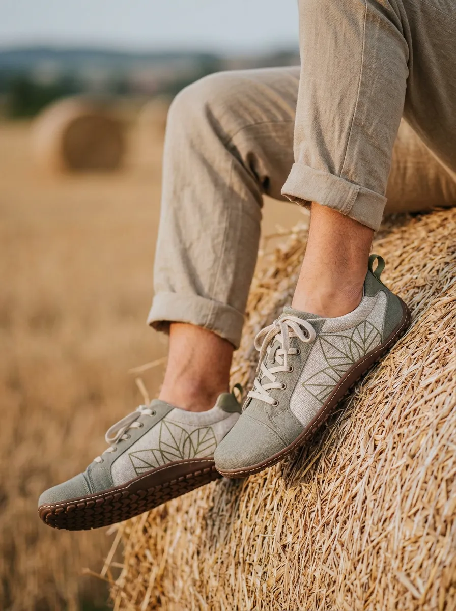 Weekend Geometric Leaf Lifestyle Look Unisex Barefoot Shoes