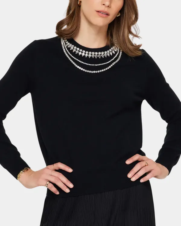 Jewel Detail Sweater