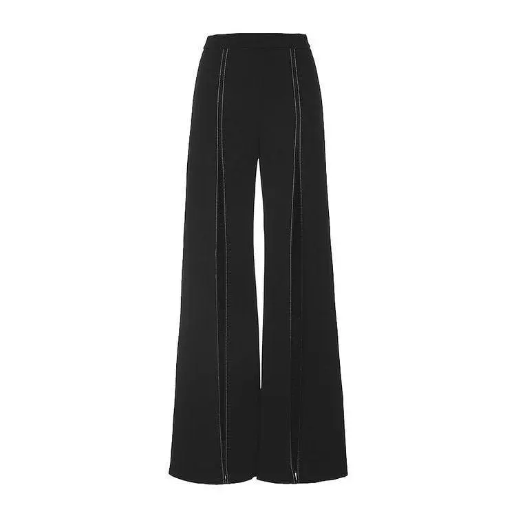 Color Block One Piece Swimwear with Pants