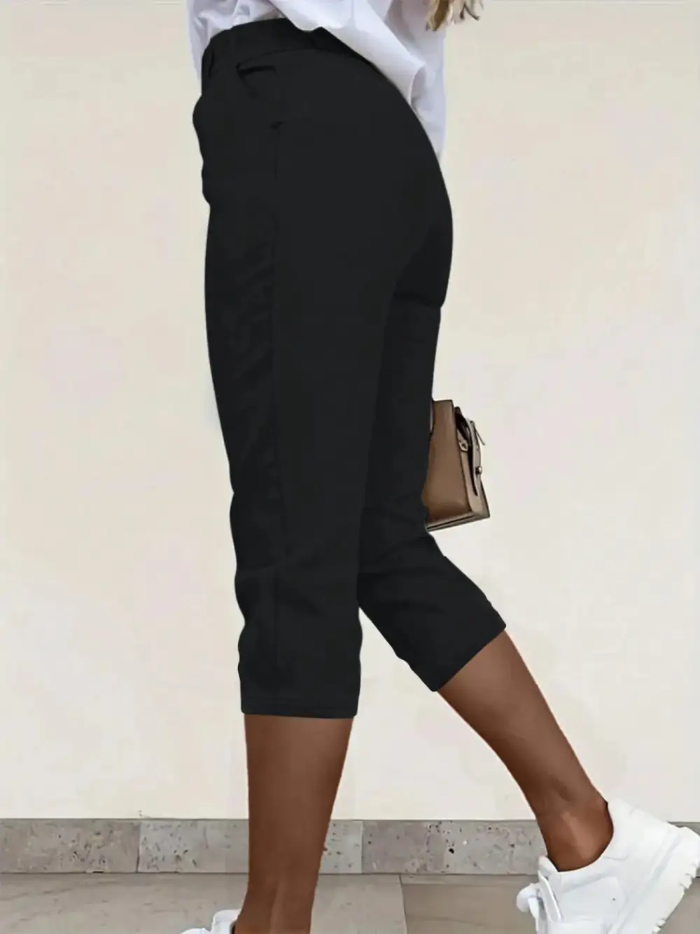 Pleated Detail Pants With Pocket