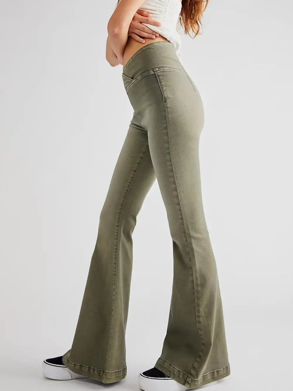 Balanced Flare Leg Denim Jeans