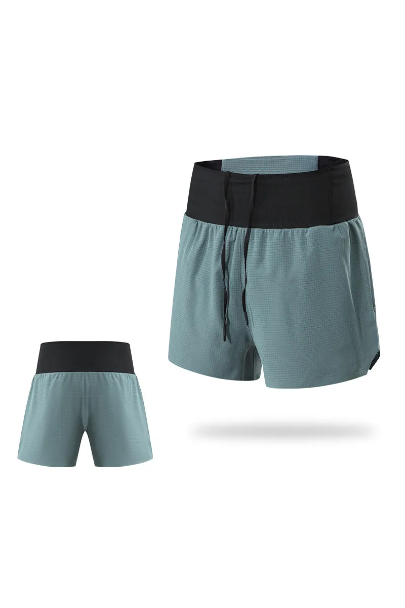 Quick Dry Storage Pocket Dual Layer Athletic Shorts