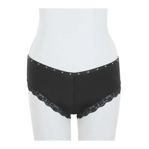 Gold Stud Cut-Out Lace Panty
