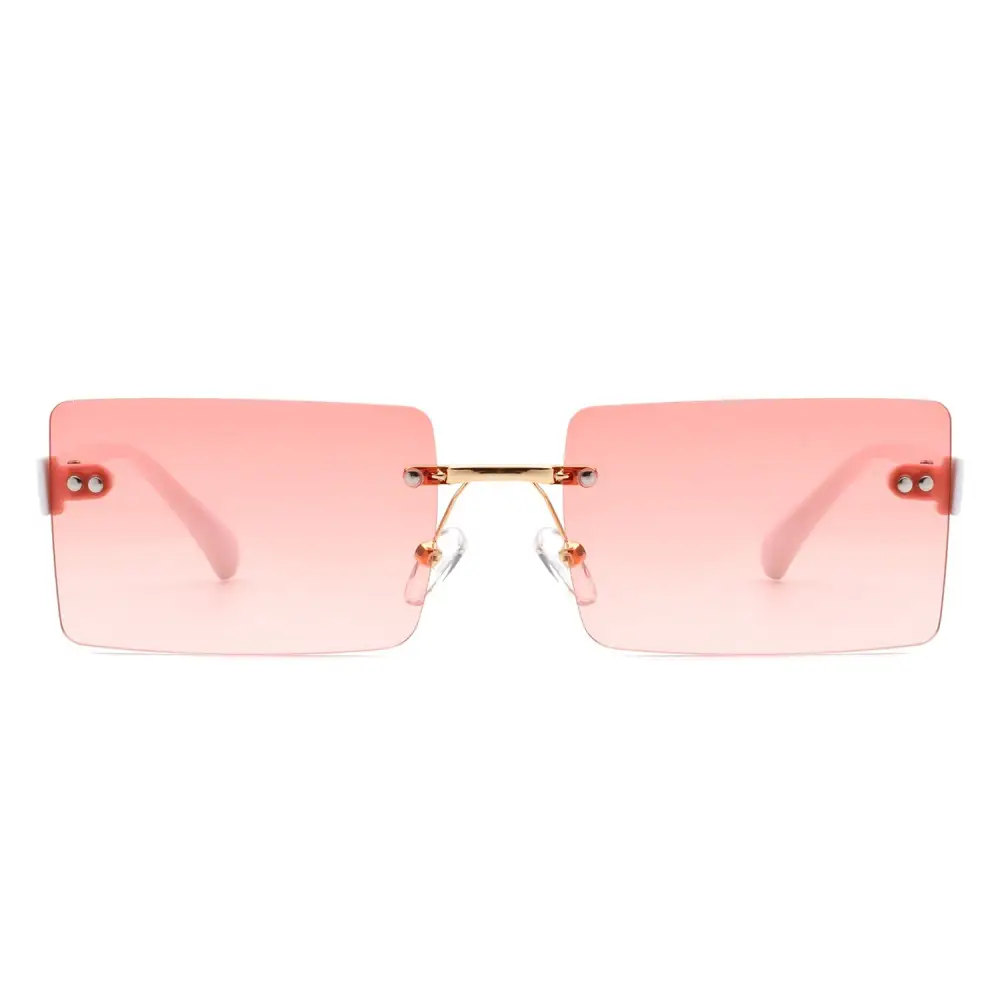 Lightweight Rectangle Square Frame Sunglasses