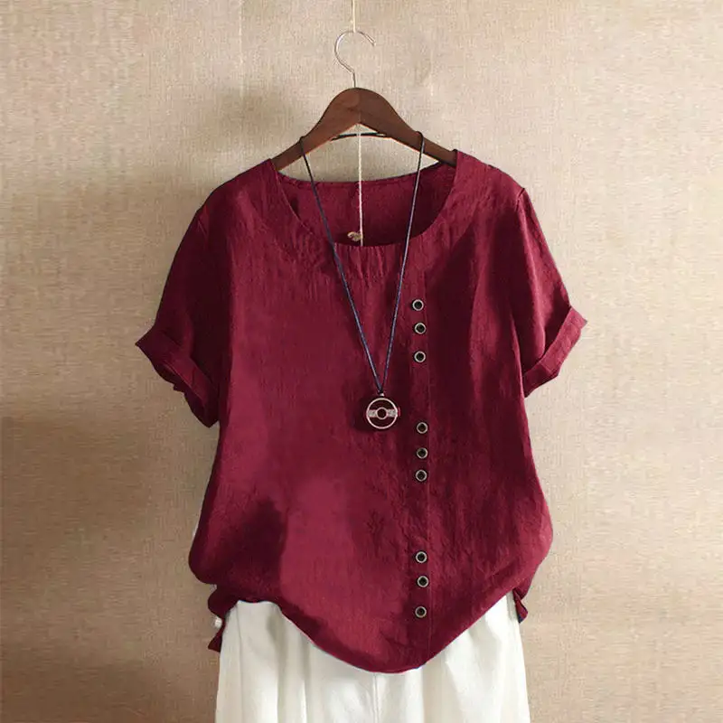 Linen Short Sleeve Casual Shirt