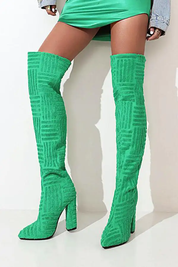 Graphic Print Boots